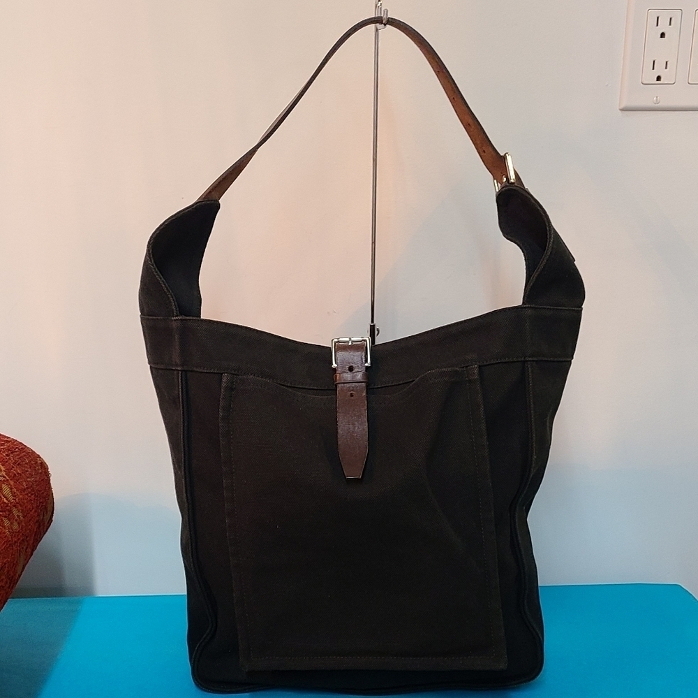 Hermès Marwari Canvas Shoulder Bag